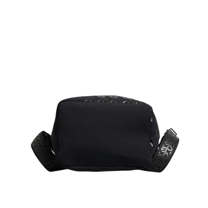 Dolce & Gabbana Black Neoprene Nylon DG Logo School Backpack Bag