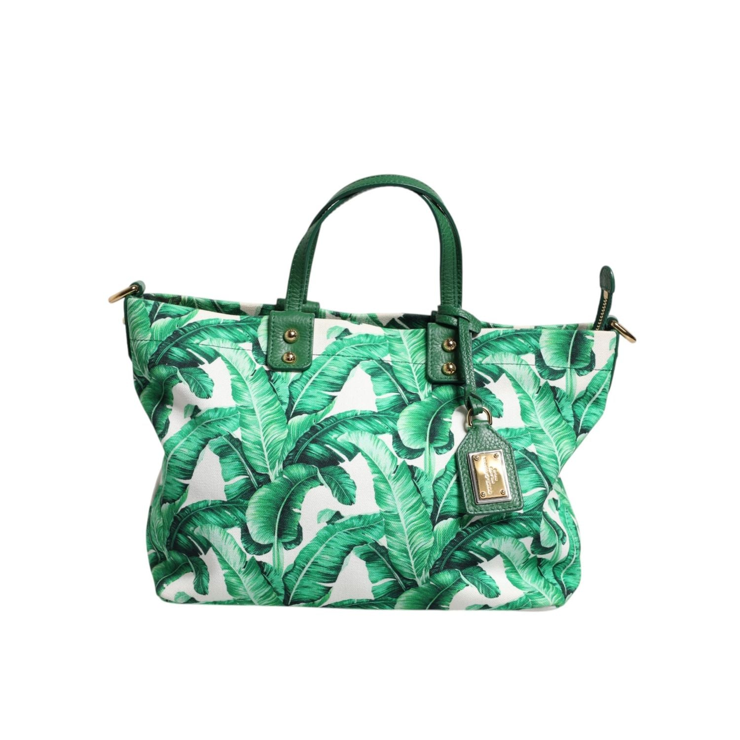 Front view with bag zipped and handles upright.