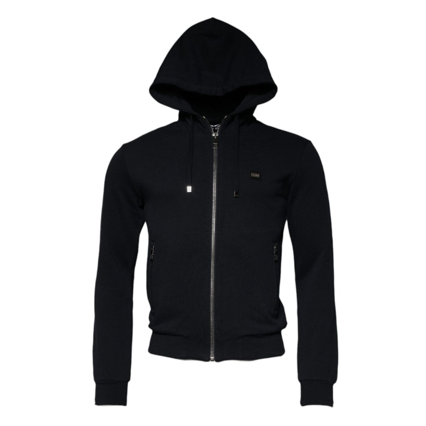 Dolce & Gabbana Blue Logo Full Zip Hooded Sweatshirt Sweater