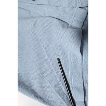 Dolce & Gabbana Blue Cotton Button Down Casual Men Polo Shirt