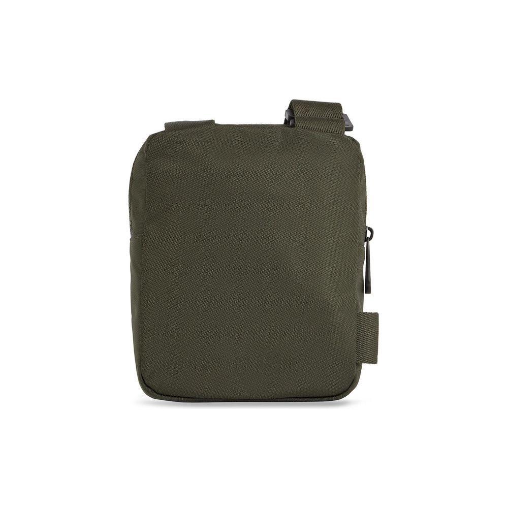 Front view with bag zipped and handles upright.
