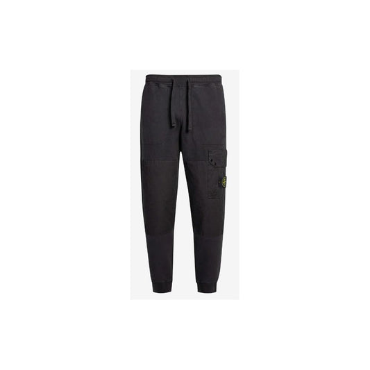 Stone Island Black Cotton Men's Track Pant ST-14716-L