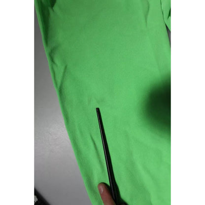 Dolce & Gabbana Green Logo Hooded Pullover Sweatshirt Sweater