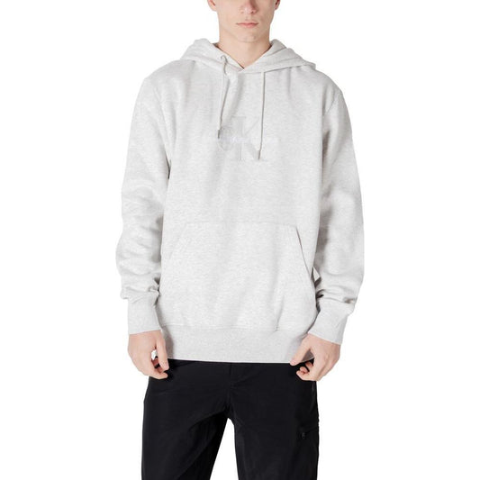Calvin Klein Jeans Gray Cotton Hoody CA-14581100137-IT48 | L