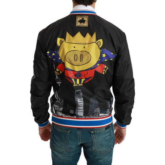 Dolce & Gabbana Black Material Jacket
