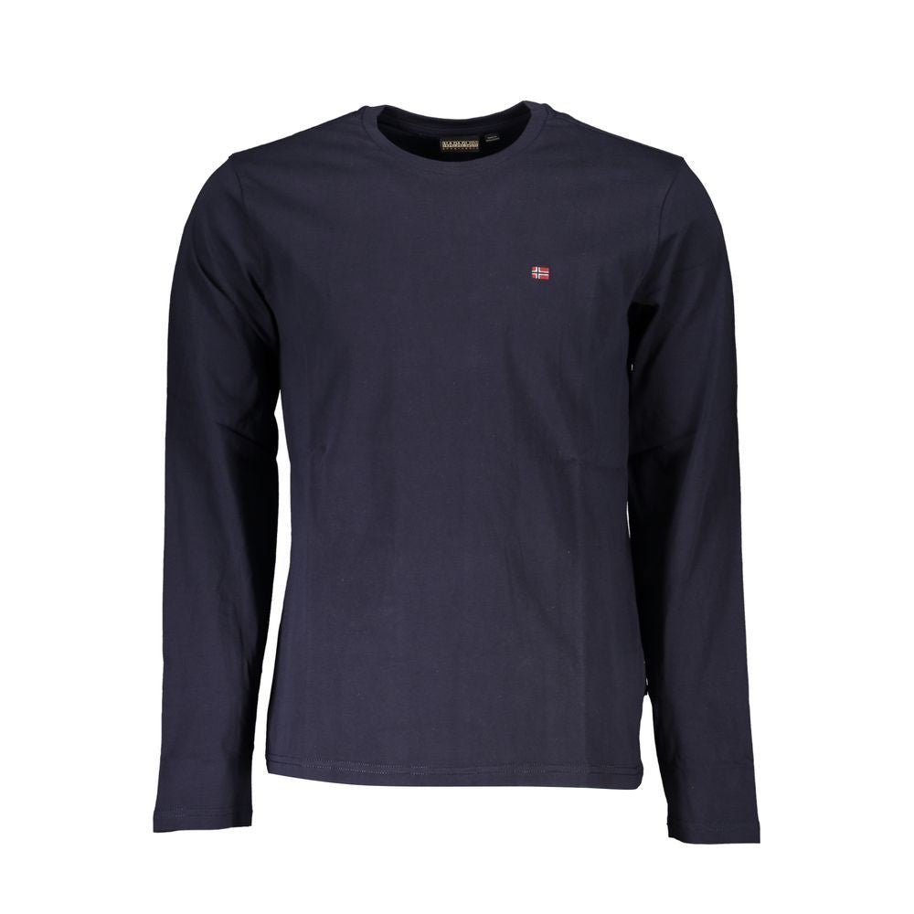 Napapijri Blue Cotton Long Sleeve T-Shirt