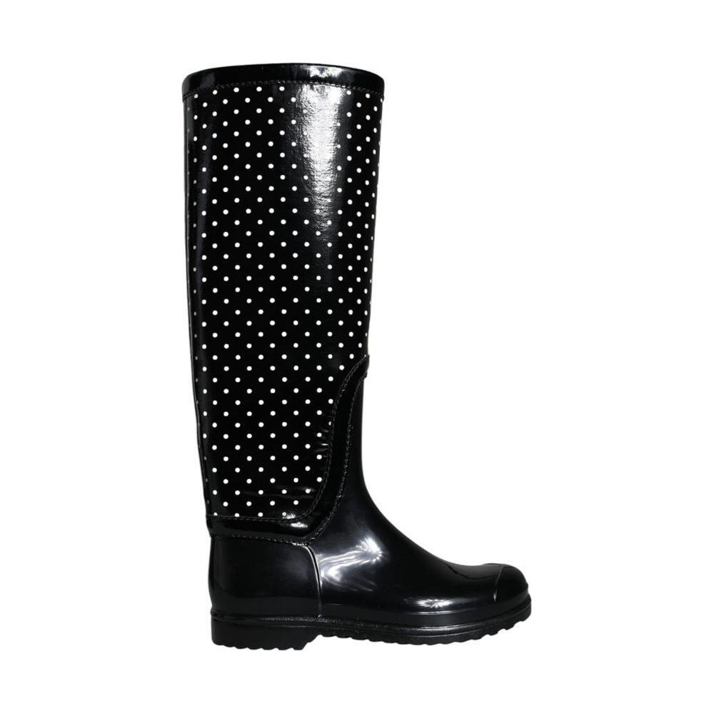 Dolce & Gabbana Black Rubber Boot