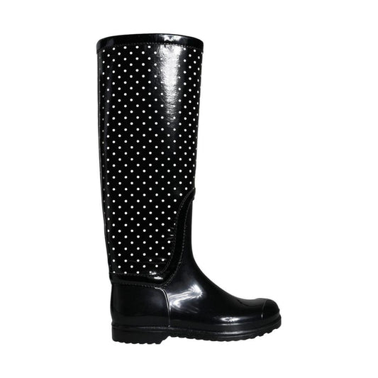 Dolce & Gabbana Black Rubber Boot