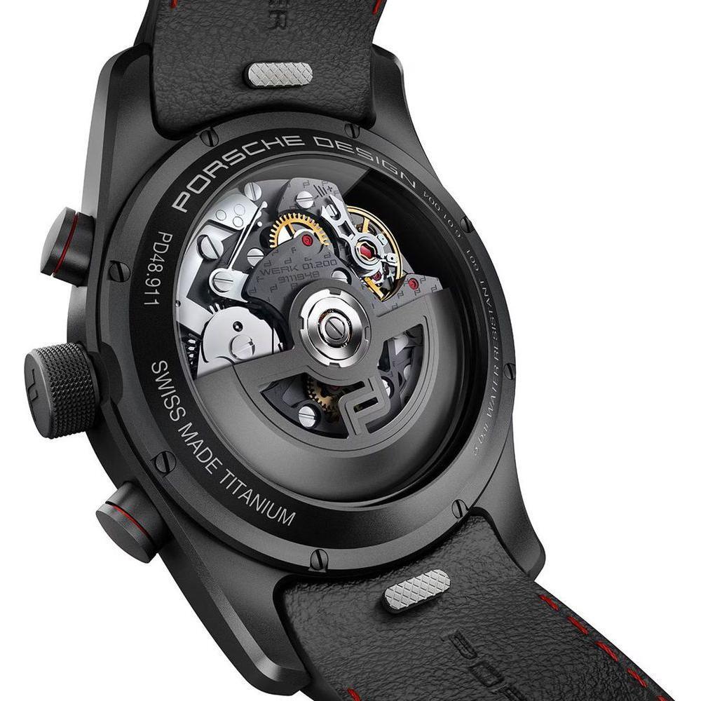 Porsche Design Black Leather Watch PD6013604001082AC