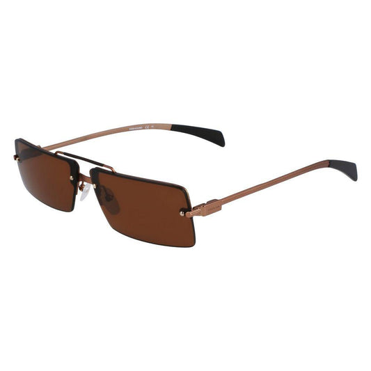 Ferragamo Yellow Metal Sunglasses FESF306S762AC