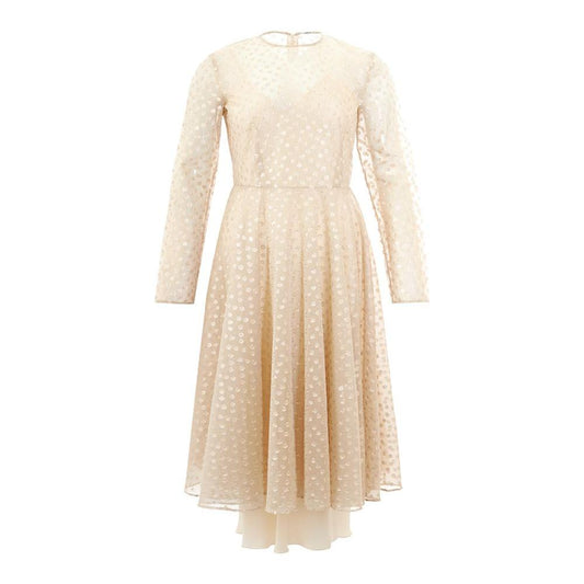 Lardini Beige Cotton Elegance Dress LA-1169672-IT40|S