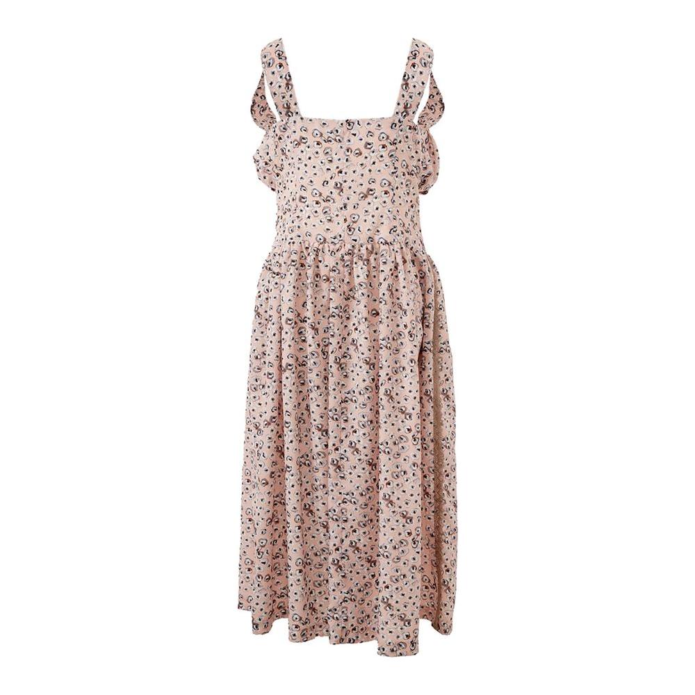 优雅的粉色醋酸纤维连衣裙，让您尽显晚间优雅气质