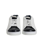 Dolce & Gabbana White Black Leather Portofino Sneaker Shoes MV7037#1-42