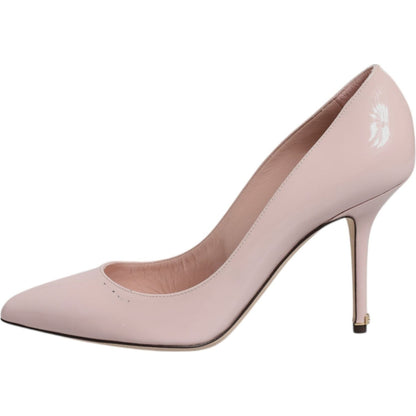 Dolce & Gabbana Pink Patent Leather Stiletto Heel Pumps Shoes