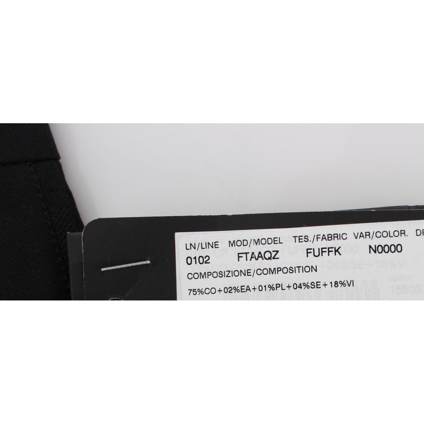 优雅黑色 Torero 七分裤