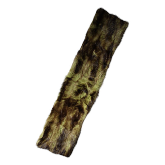 Dolce & Gabbana Multicolor Fur Shawl Neck Wrap Cover Collar Scarf MS7100