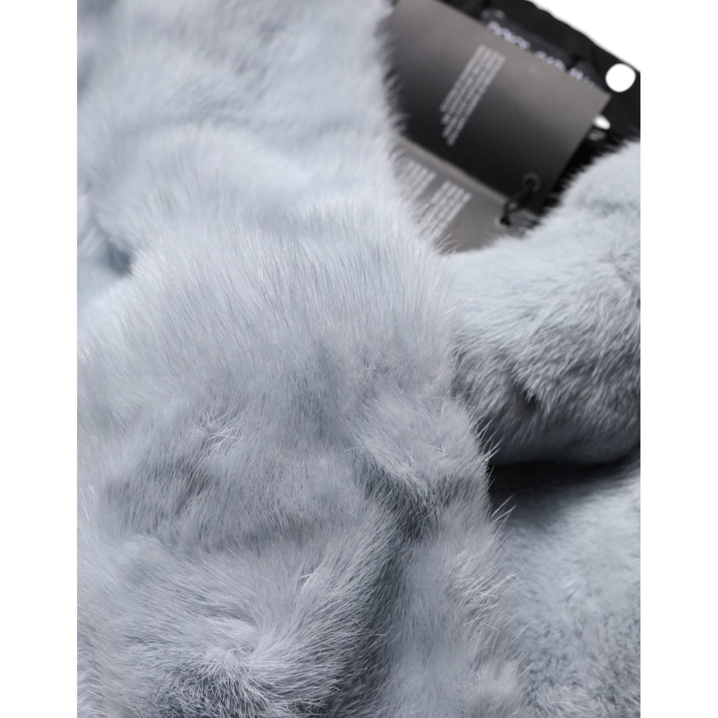 Dolce & Gabbana Powder Blue Mink Fur Neck Warmer Scarf