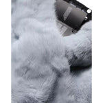 Dolce & Gabbana Powder Blue Mink Fur Neck Warmer Scarf