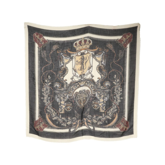 Dolce & Gabbana Multicolor Printed Cashmere Foulard Scarf MS7158