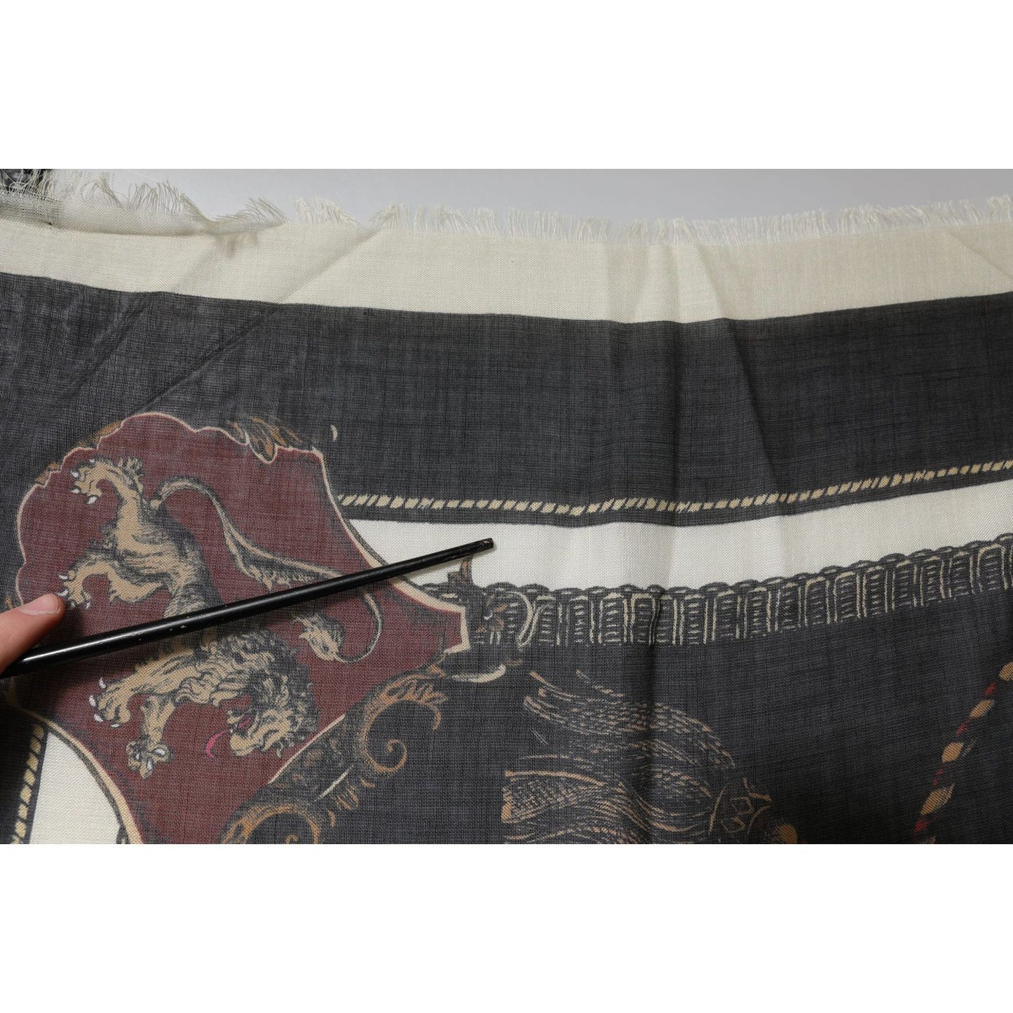 Dolce & Gabbana Multicolor Printed Cashmere Foulard Scarf MS7158