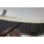 Dolce & Gabbana Multicolor Printed Cashmere Foulard Scarf MS7158