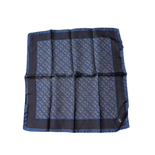 Dolce & Gabbana Blue Lady Bug Silk Square Handkerchief Scarf MS7291