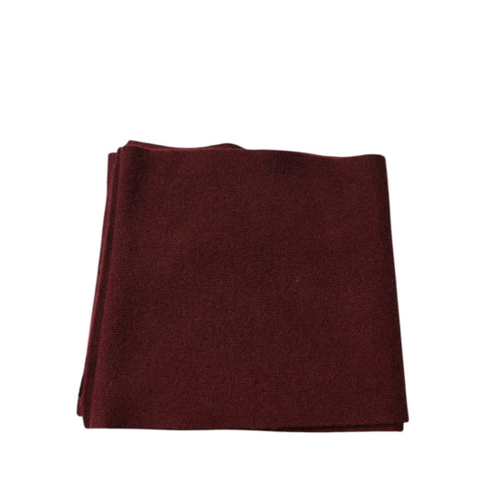 Dolce & Gabbana Maroon Cashmere Skinny Neck Wrap Scarf MS7426