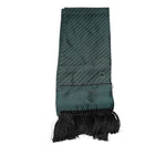 Dolce & Gabbana Dark Green Fantasy Fringes Neck Wrap Scarf MS7437