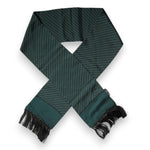 Dolce & Gabbana Dark Green Fantasy Fringes Neck Wrap Scarf MS7437