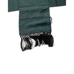 Dolce & Gabbana Dark Green Fantasy Fringes Neck Wrap Scarf MS7437