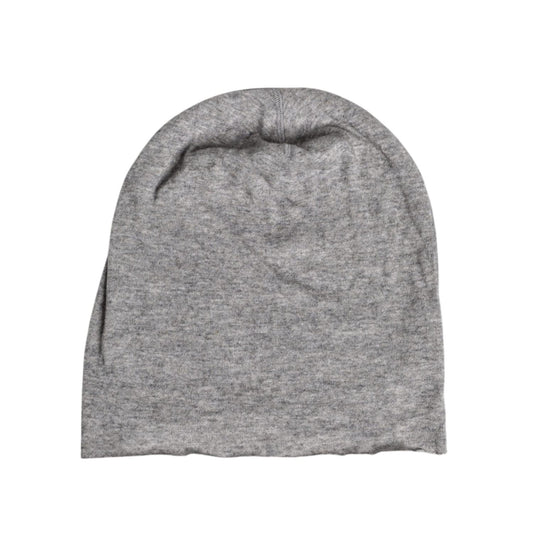 Dolce & Gabbana Gray Viscose Blend Knitted Beanie Cap HAT9782