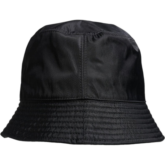 Dolce & Gabbana Black Cotton Wide Brim Bucket Hat HAT9791-58