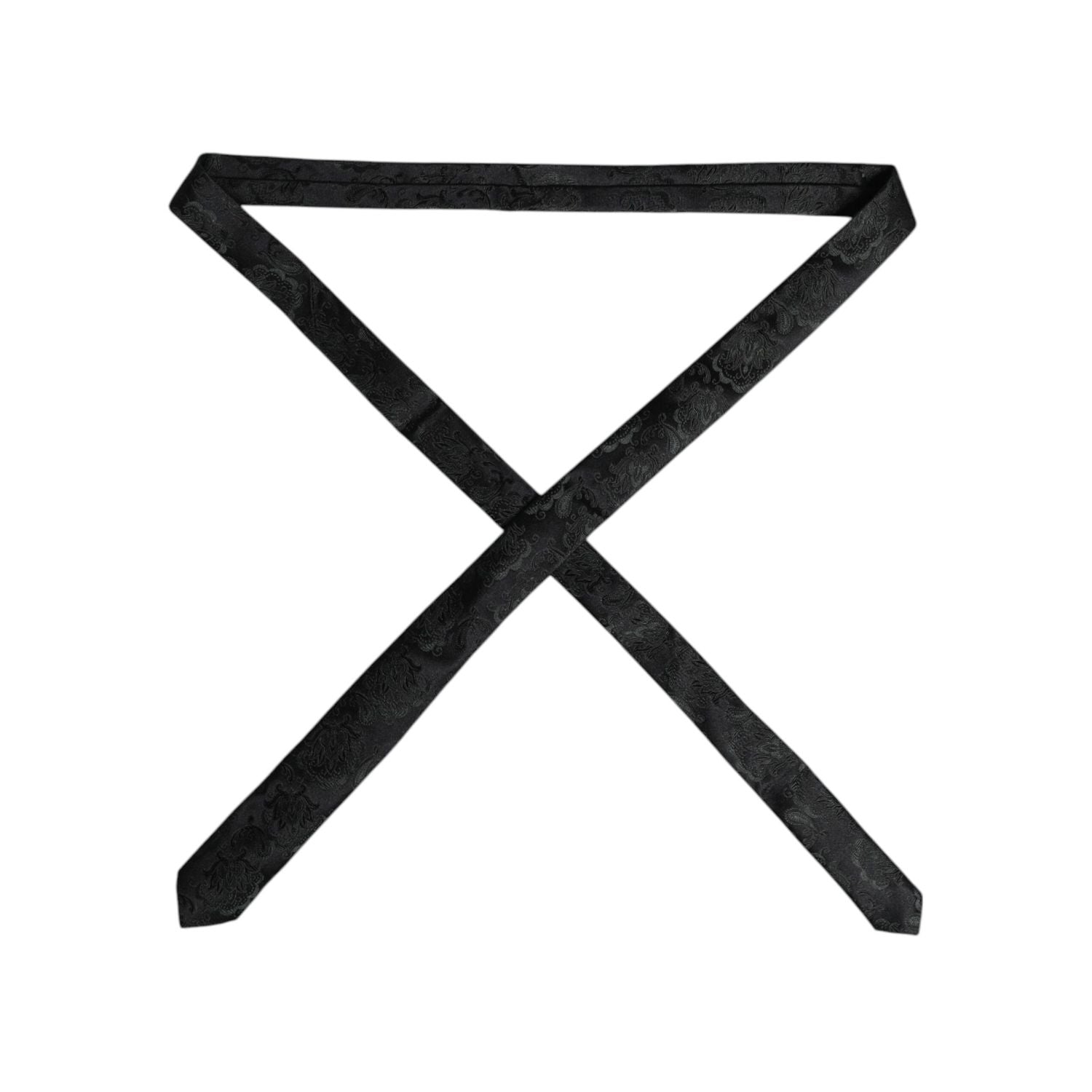 Dolce & Gabbana Dark Green Floral Silk Adjustable Necktie Tie