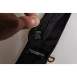 Dolce & Gabbana Black Logo Embellished Adjustable Necktie Tie KRA3439