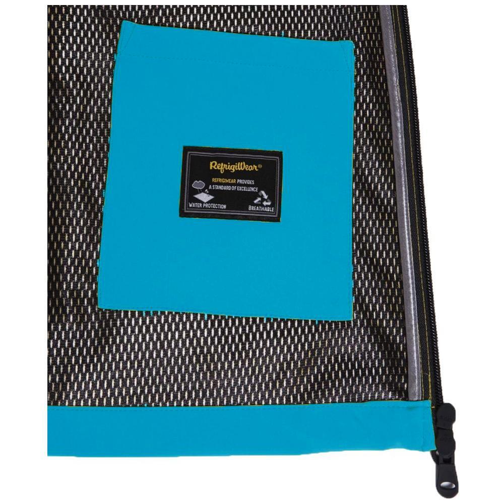 Front view with bag zipped and handles upright.