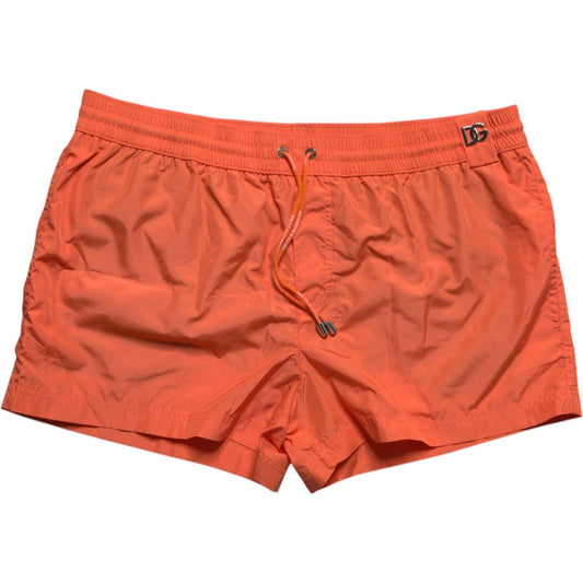 Dolce & Gabbana Orange Polyester Beachwear Shorts 2Pc Swimwear BIK1914-6