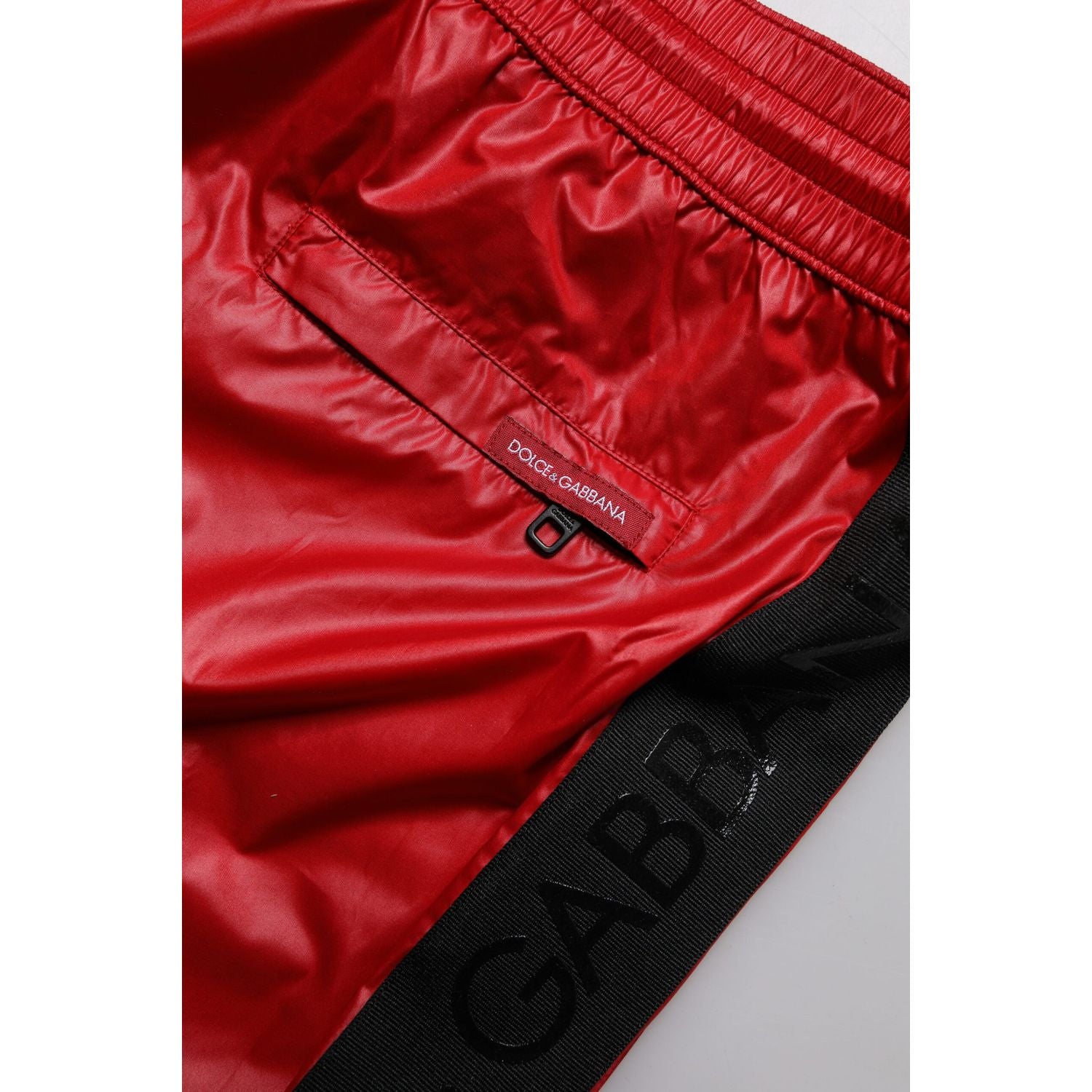 Dolce & Gabbana Red Polyester Beachwear Shorts 2Pc Swimwear