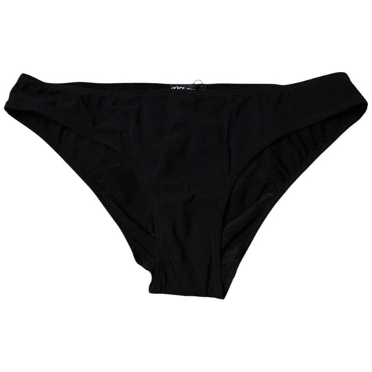 Dolce & Gabbana Black Nylon Stretch Mid Waist Panty Underwear
