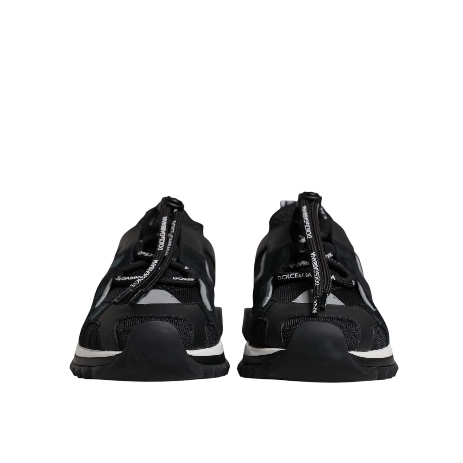 Dolce & Gabbana Black Mesh Sorrento Trekking Sneakers Shoes