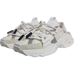 Dolce & Gabbana White Nylon Low Top Space Sneakers Shoes MV7187-42.5