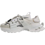 Dolce & Gabbana White Nylon Low Top Space Sneakers Shoes MV7187-42.5