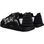Dolce & Gabbana Black Logo Lace Up Low Top NS1 Sneakers Shoes MV7191-42