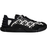 Dolce & Gabbana Black Logo Lace Up Low Top NS1 Sneakers Shoes MV7191-42