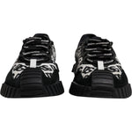 Dolce & Gabbana Black Logo Lace Up Low Top NS1 Sneakers Shoes MV7195-42