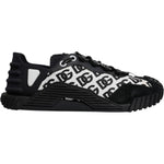 Dolce & Gabbana Black Logo Lace Up Low Top NS1 Sneakers Shoes MV7195-42