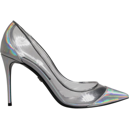 Dolce & Gabbana Multicolor Iridescent Pointed Toe Pumps Shoes LA12533-40