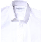 Dolce & Gabbana White GOLD Cotton Long Sleeves Dress Shirt TSH84134-37
