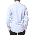 Dolce & Gabbana Light Blue Cotton Long Sleeves Dress Shirt TSH84709-37