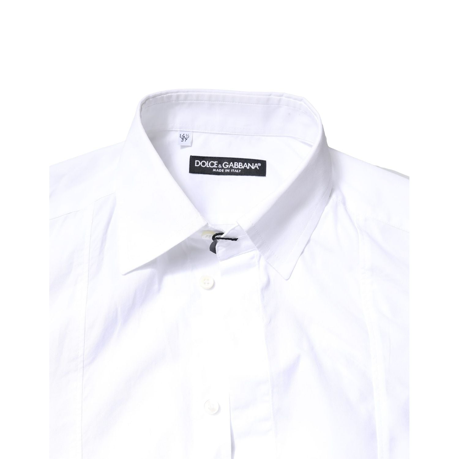 Dolce & Gabbana White Cotton Long Sleeves Formal Dress Shirt