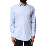 Dolce & Gabbana Light Blue Cotton MARTINI Formal Dress Shirt TSH86336-37